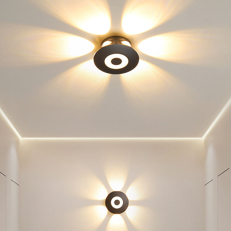 Aluminum Flower Row Lighting Effect LED Wall Sconce Lamp