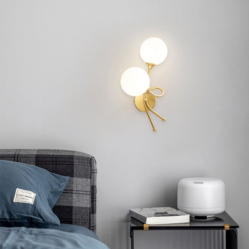Minimalist Knot Shape Design 2-Light Wall Sconce Lamp
