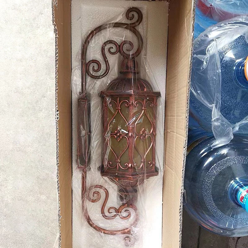 Creative Glass Strip 1-Light Outdoor Wall Sconce Lamp