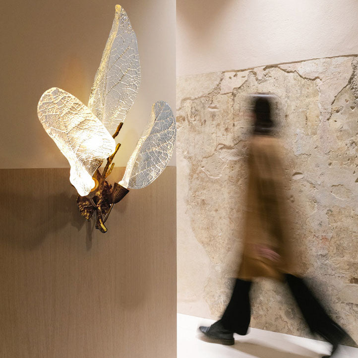 Light Luxury All-Copper Resin 2/3-Light Wall Sconce Lamp