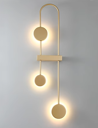 U Shaped Circle Metal Acrylic LED Wall Sconce Lamp