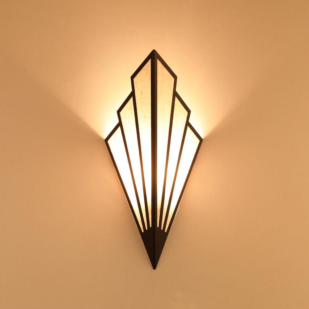 Creative Linen Scalloped Shade 1-Light Wall Sconce Lamps