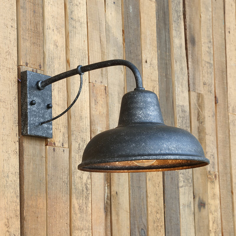 Vintage Iron Barn Waterproof Outdoor Wall Sconce