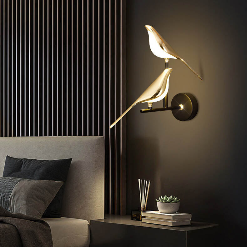 Creative Bird 1/2 Light LED Rotatable Wall Sconce Lamp