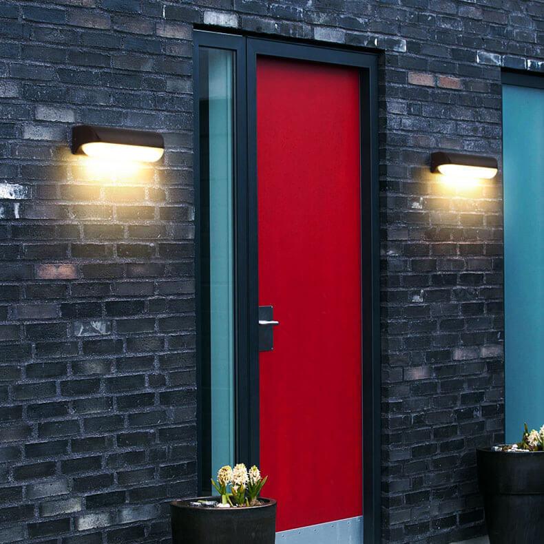 Cylinder Ring LED 1/2 Light Waterproof Wall Sconce Lamp