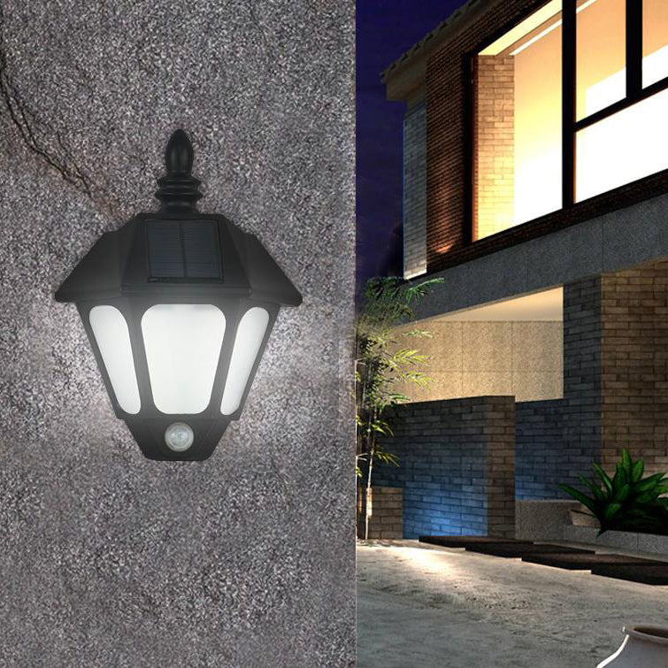 Solar Waterproof Decorative LED Outdoor Wall Sconce Lamp
