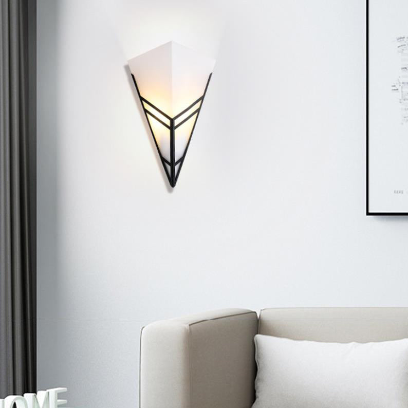Nordic Iron Triangles Geometry 1-Light Wall Sconce Lamp