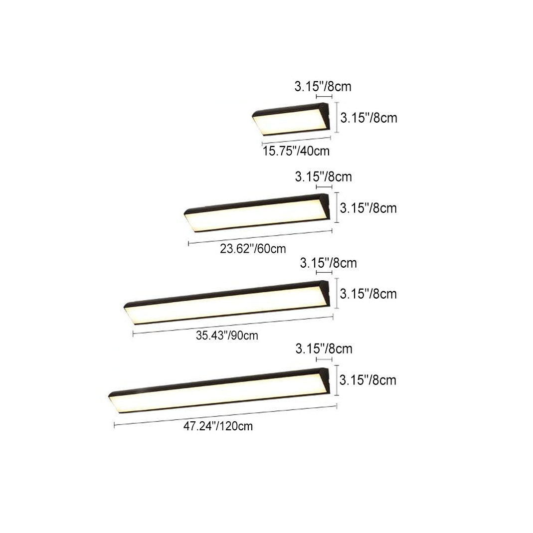 Aluminum Long Outdoor Indoor LED Wall Sconce Lamp