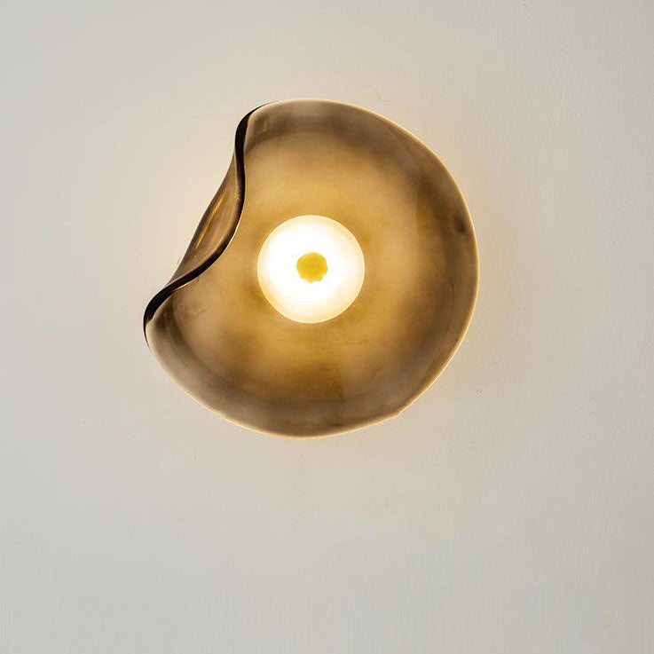 Nordic Minimalist Glass Round Shape LED Wall Sconce Lamp
