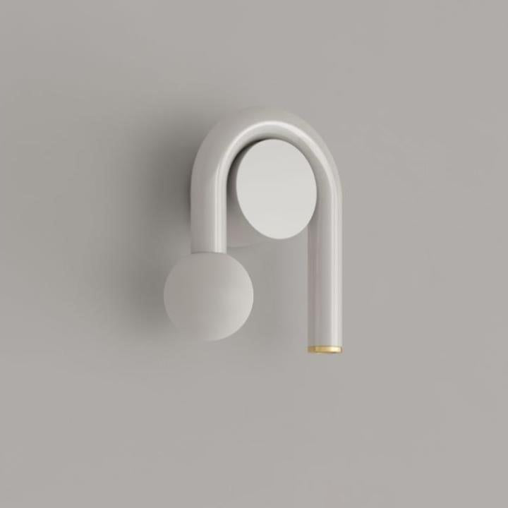Simplicity Iron U-shaped Line 2-Light Wall Sconce Lamp
