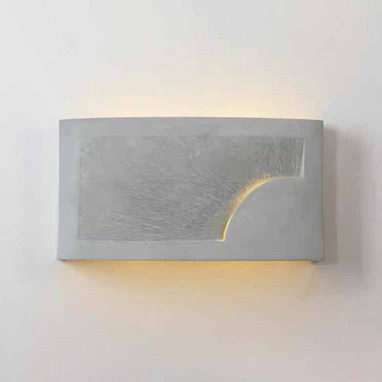 Simplicity Cement Round Shade 1-Light Wall Sconce Lamp