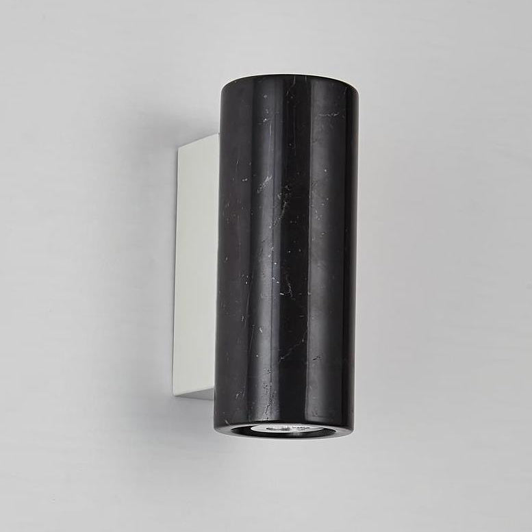 Waterproof Cylinder Marble 1-Light Wall Sconce Lamp