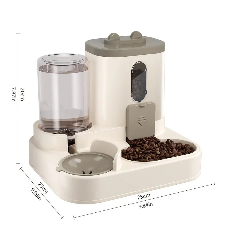 2-in-1 Pet Feeder and Water Dispenser