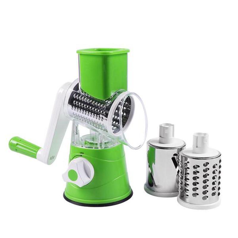 Rotary Vegetable Grater with 3 Blades