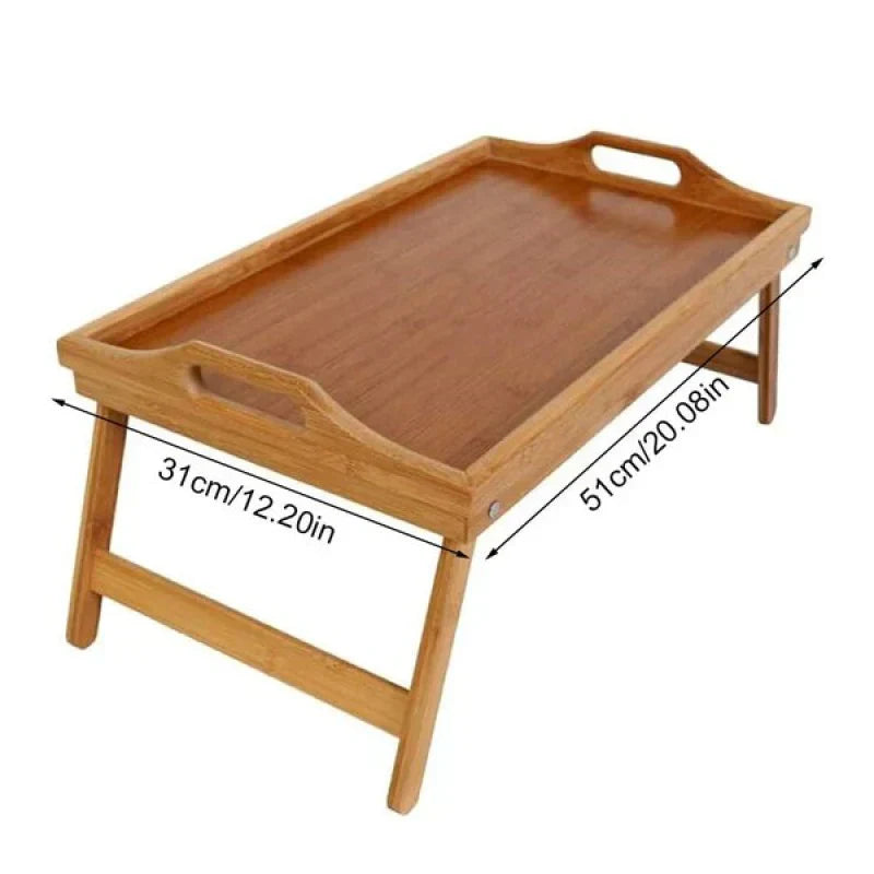 Bamboo Folding Bed Tray
