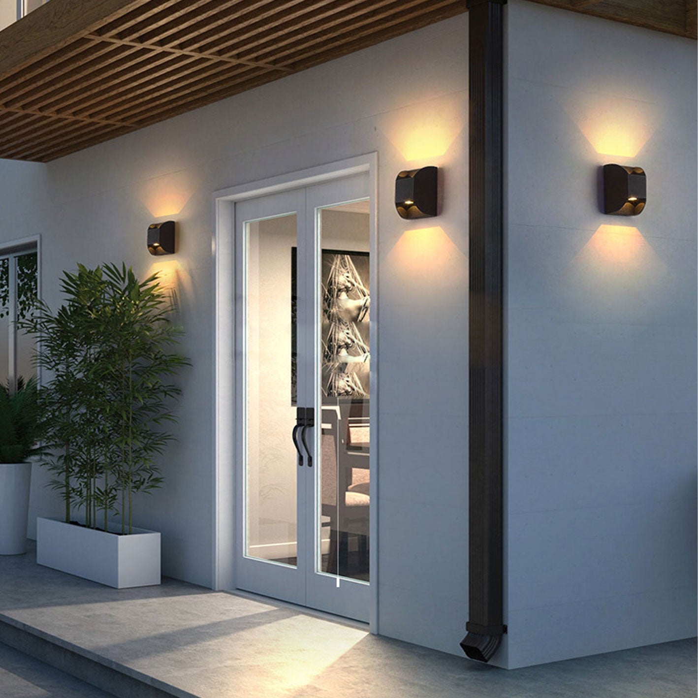 Minimalist Waterproof LED Outdoor Patio Wall Sconce Lamp