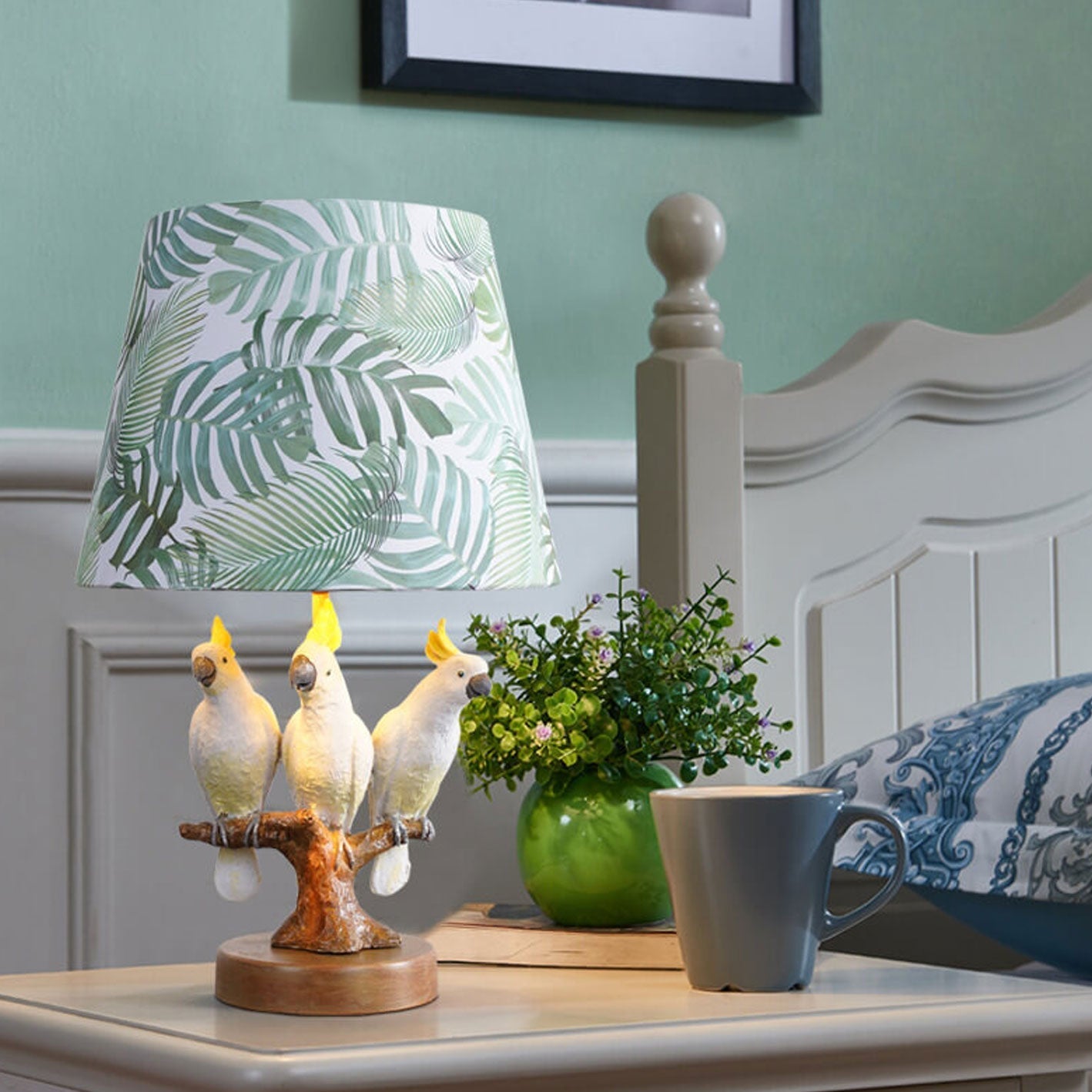 Nordic Fabric Bird Table Lamp