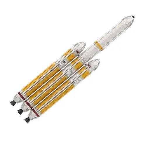 NEW 1912PCS Delta IV Heavy Rocket with Parker Solar Probe Saturn V Scale