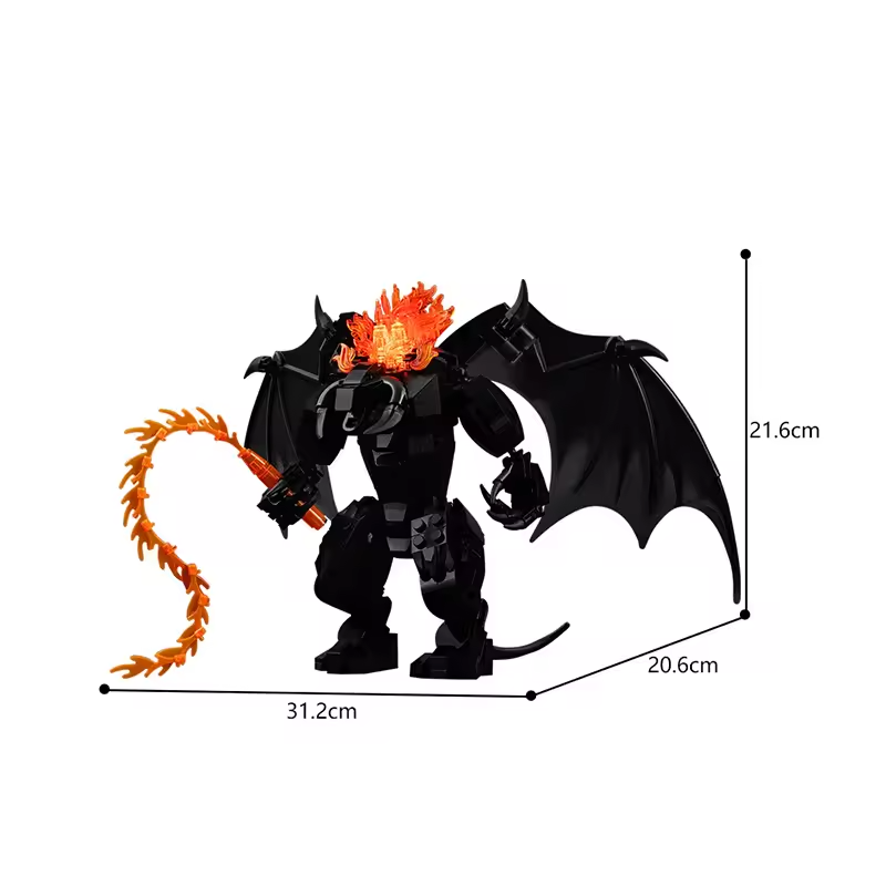 NEW Custom Lord of the Rings Balrog Figure LOTR MOC Building Set