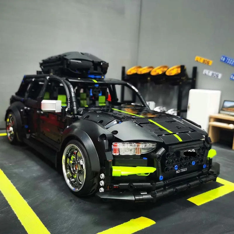 MOC Motorized RC Audi RS6 Avant Racing Car Bricks Toy T5023