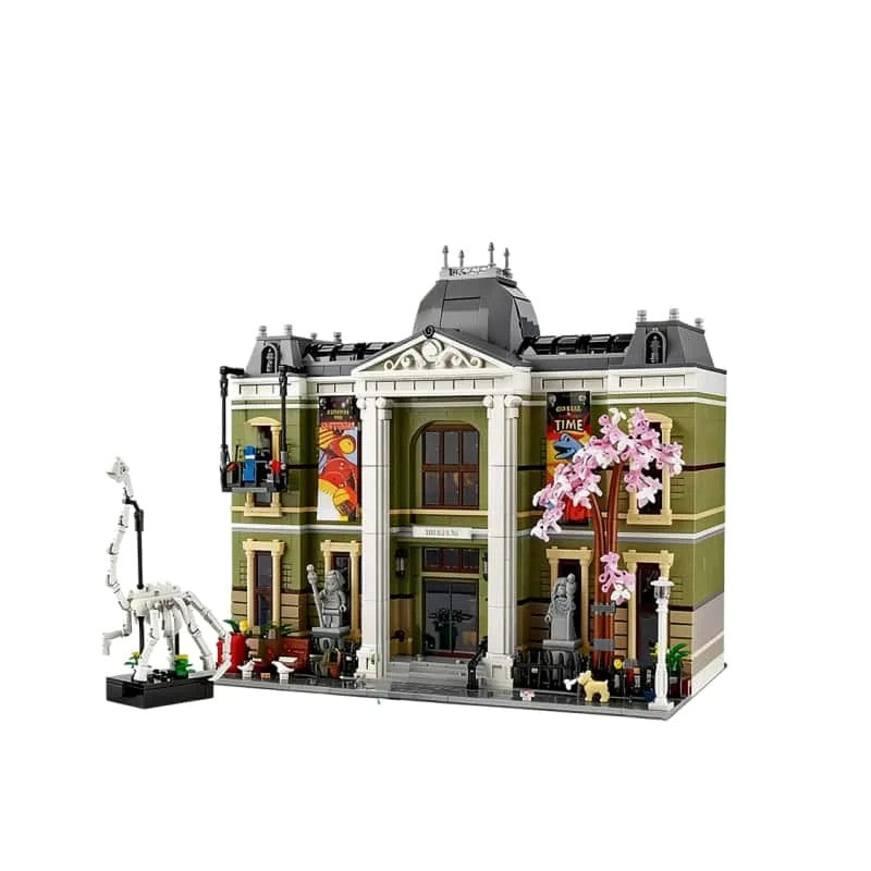 NEW 4014 NATURAL HISTORY MUSEUM BUILDING BLOCK SET WITH MINIFIGURES