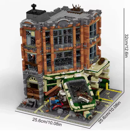 NEW Apocalyptic Garage Building Blocks Set Model Adults MOC Zombie Survival