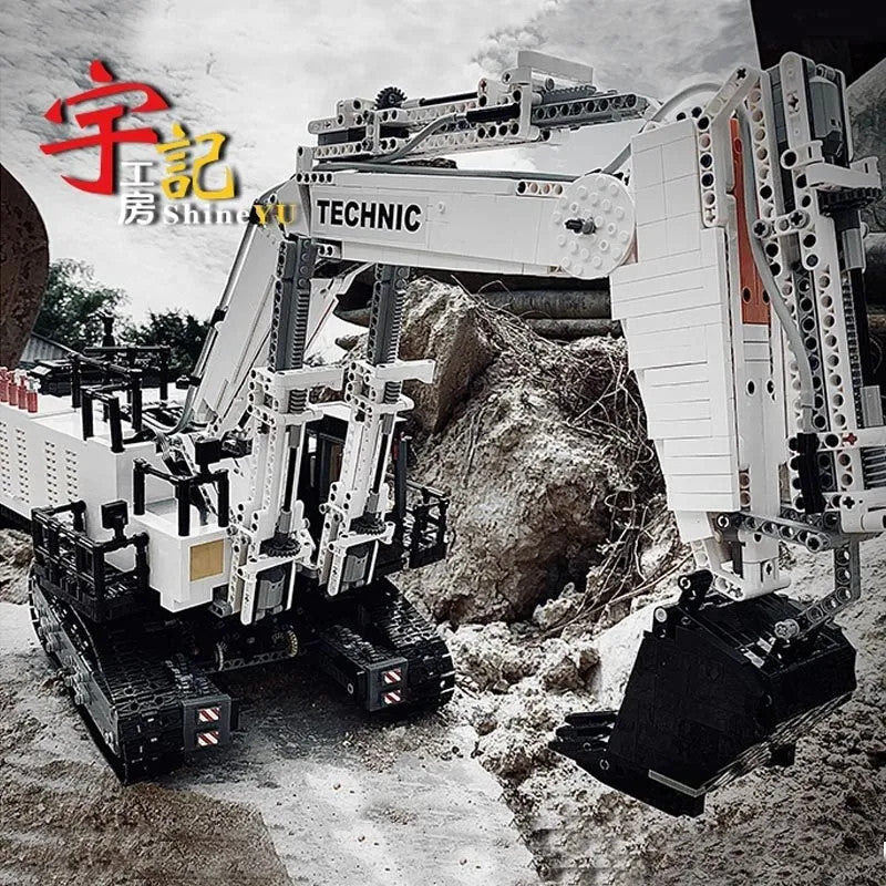 MOC RC APP City Mining Excavator Truck Bricks Toys