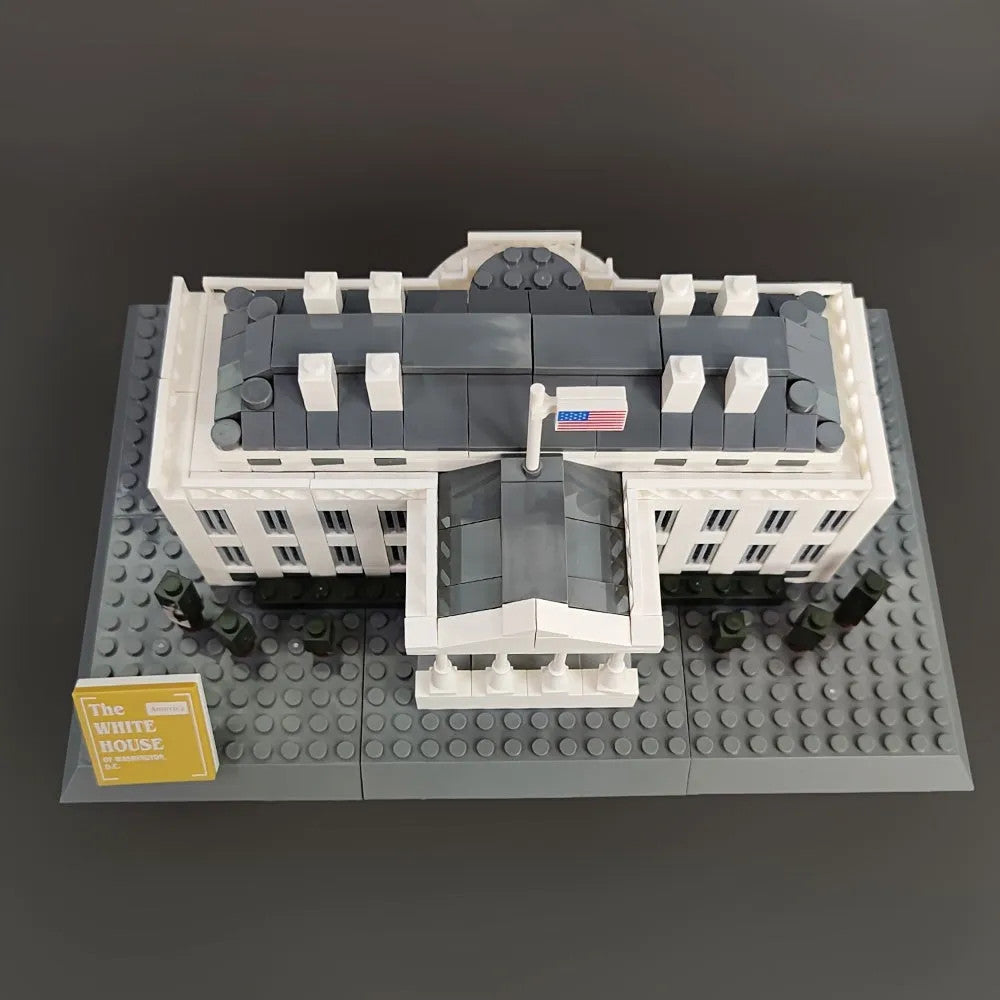 MOC Architecture 7018 White House Bricks Skyline Kids Toys