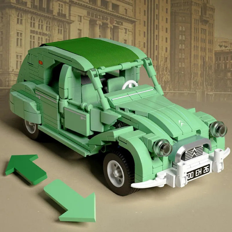 MOC Classic Citroen Vintage Car Bricks Toys 705500