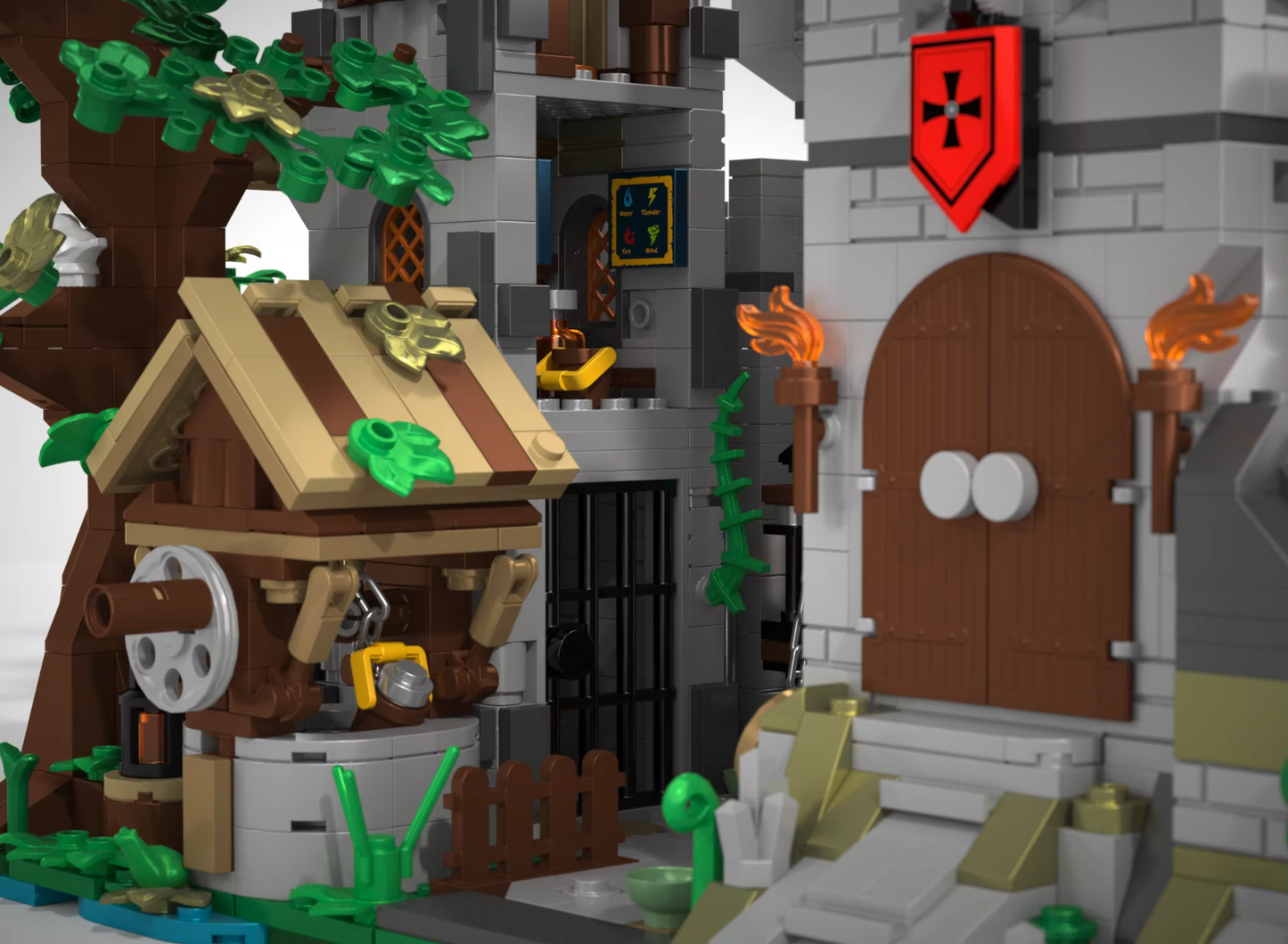 NEW 2568PCS Knight’s Fortress Building Blocks Set Medieval Castle MOC Model