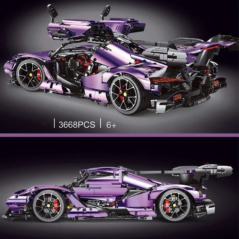 MOC Super Racing Car Gumpert Apollo IE Bricks Toys T5012B