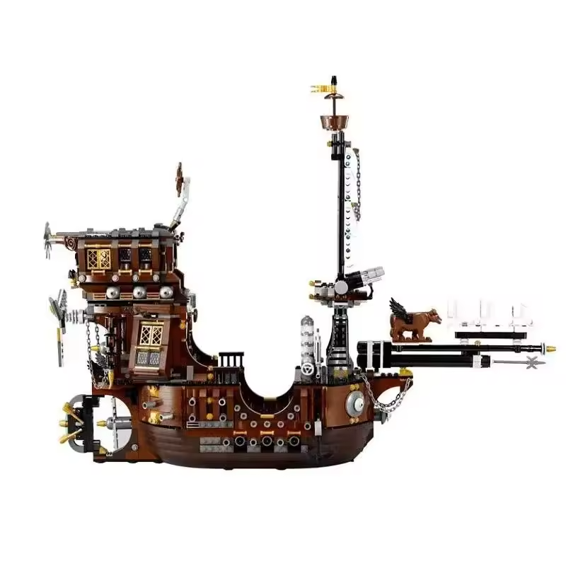 NEW SEALED 2741PCS Technical Steampunk Pirate Sailing Ship Building Block Set