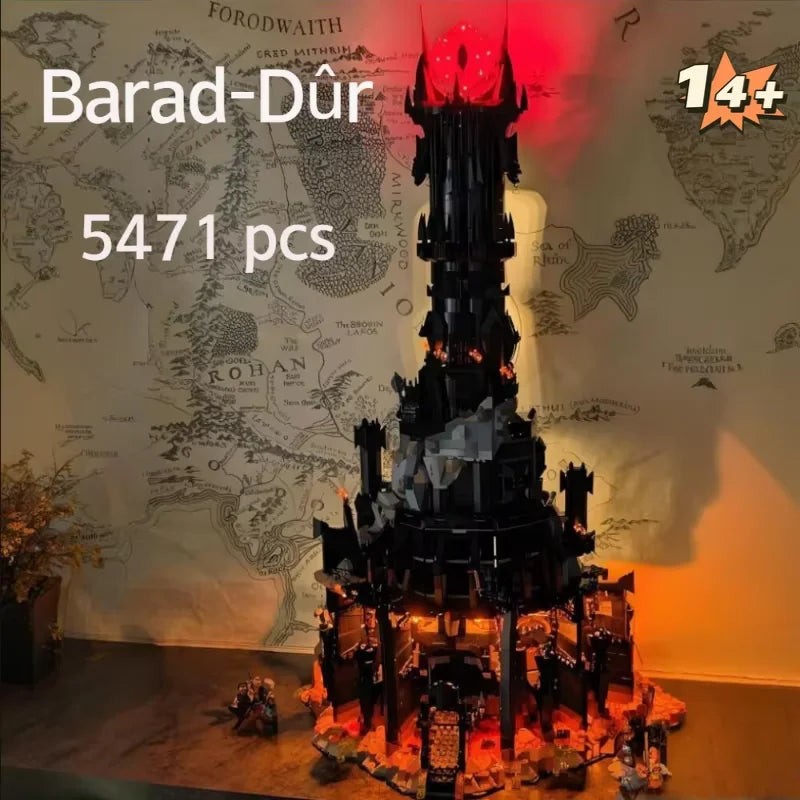 NEW 5471 PCS Eye of Sauron Barad-dur Unbranded Building Block Set No Box