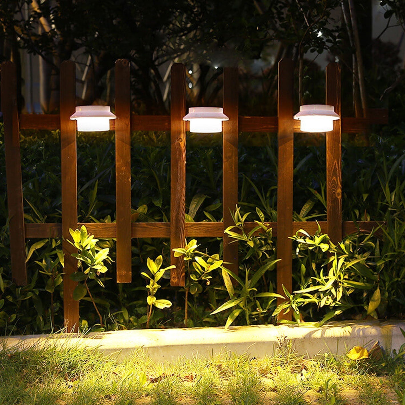 Solar LED Outdoor Waterproof Fence Wall Sconce Lamp