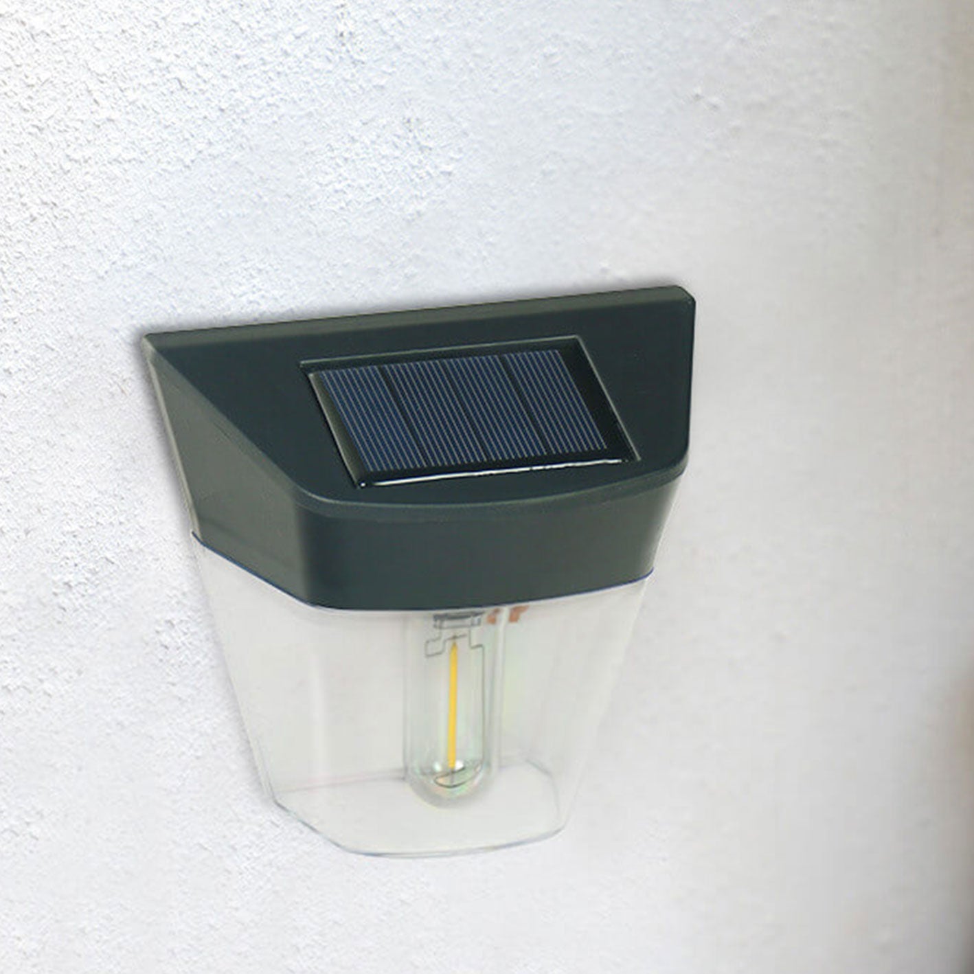 Solar Trapezoid Outdoor Waterproof LED Wall Sconce Lamp