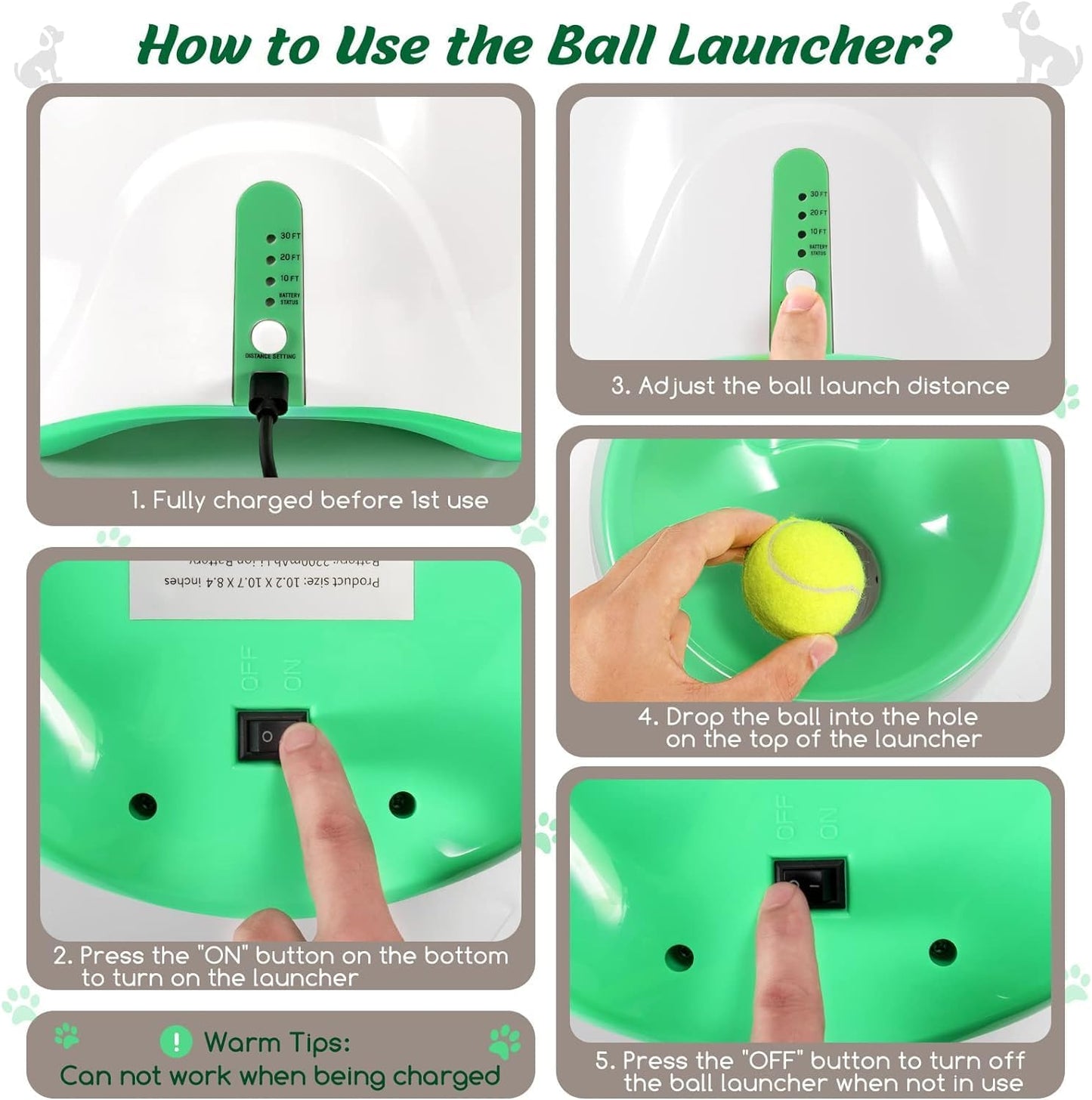 Automatic Dog Ball Thrower Launcher