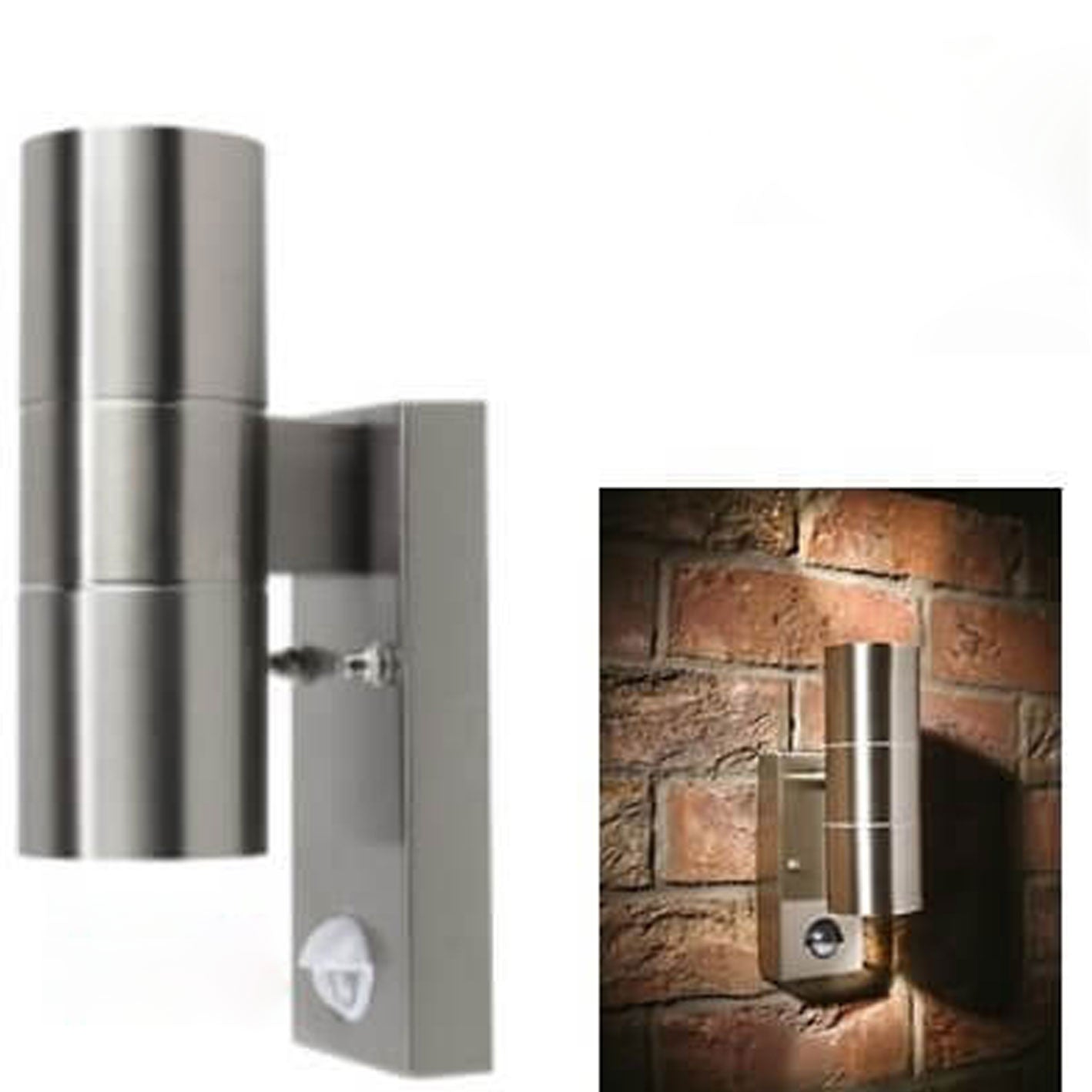 Chrome 1-Light Outdoor Waterproof Wall Sconce Lamp