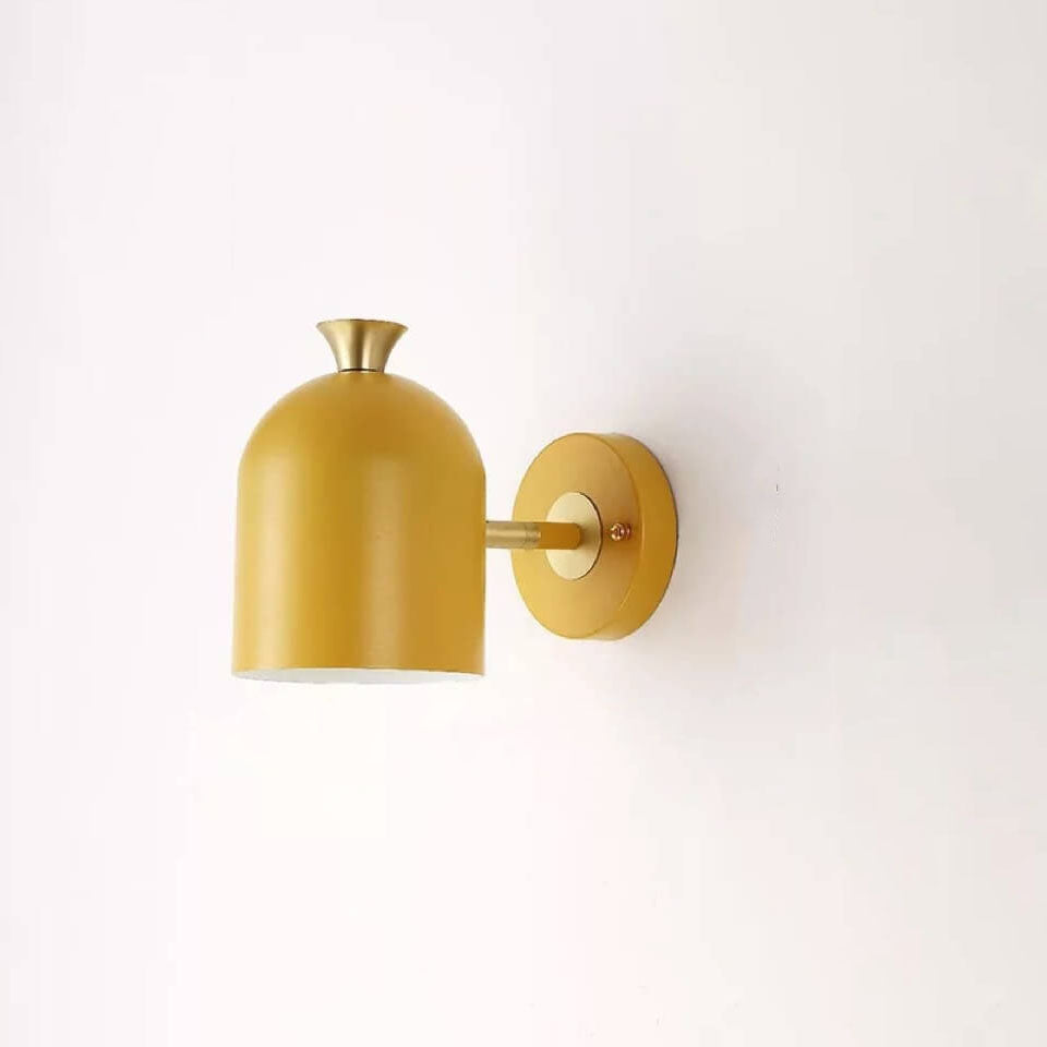 Macaron Metal Cylinder Shade 1-Light Wall Sconce Lamps