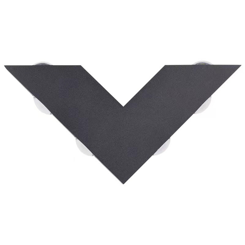 Waterproof V-Shaped Aluminum PC LED Wall Sconce Lamp