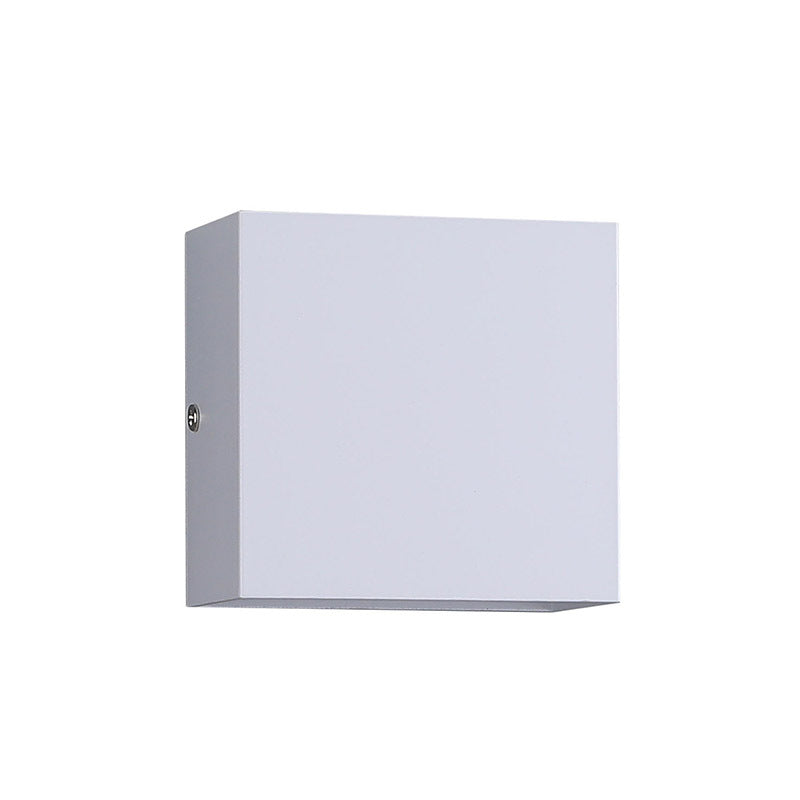 Small Cube Aluminum Waterproof LED Wall Sconce Lamp