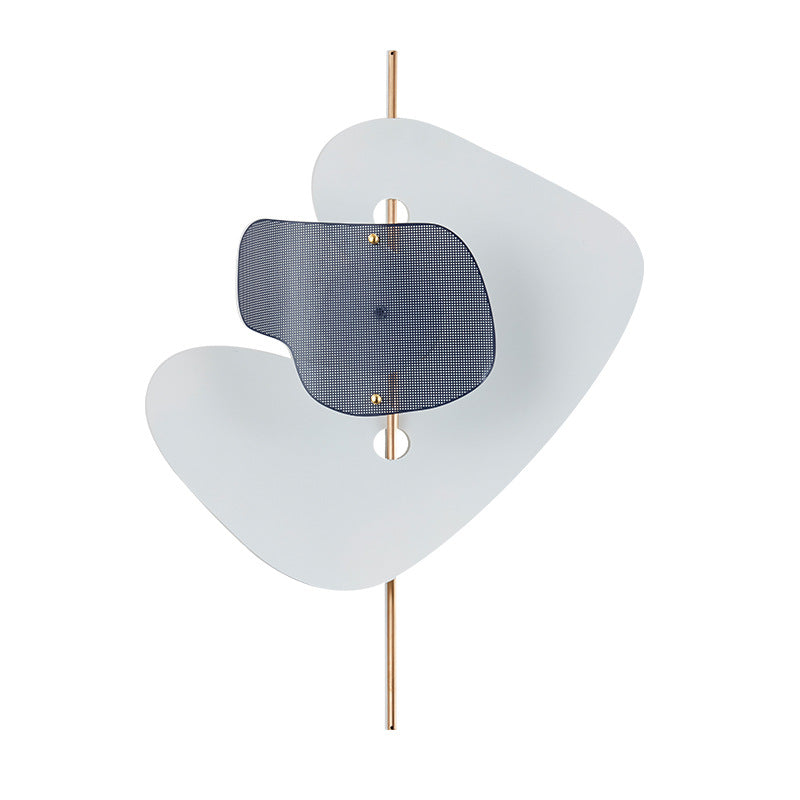 Deco Irregular Geometry Hardware Iron LED Wall Sconce Lamp
