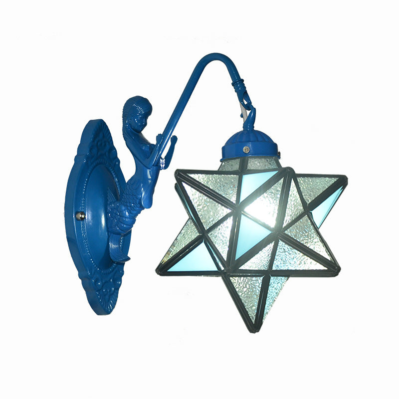Tiffany Hardware Glass Pattern 1 - Light Wall Sconce Lamp