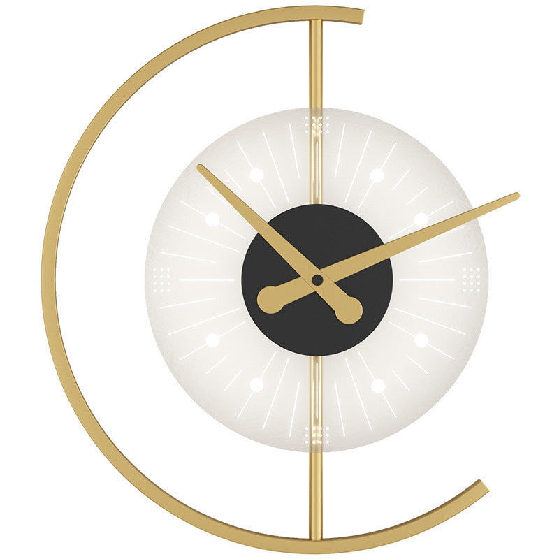 Nordic Clock Shape Acrylic Iron LED Wall Sconce Lamp