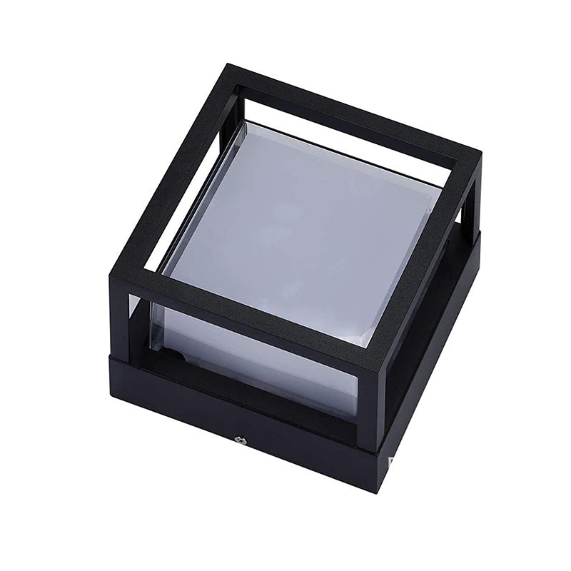Simplicity Cube Aluminum Acrylic PVC LED Wall Sconce Lamp