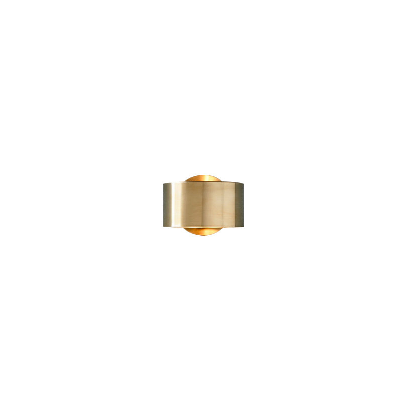 Round Full Copper Hardware 1 - Light Wall Sconce Lamp