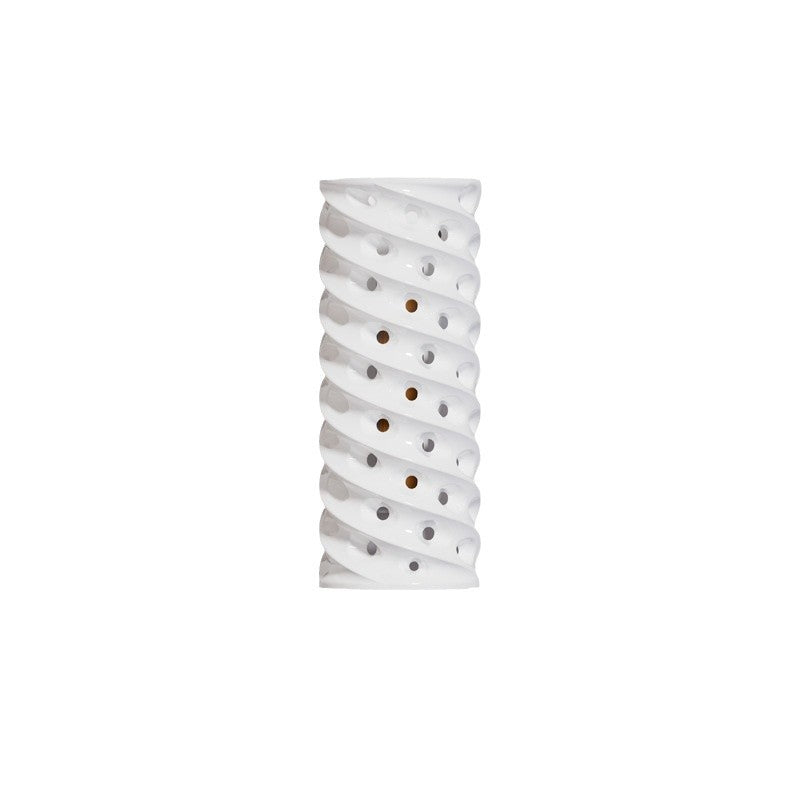 Cylinder Ceramics Lampshade Waterproof LED Wall Sconce Lamp