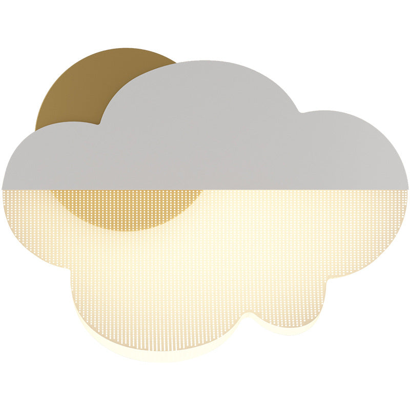 Creative Clouds Iron Acrylic Lampshade LED Wall Sconce Lamp
