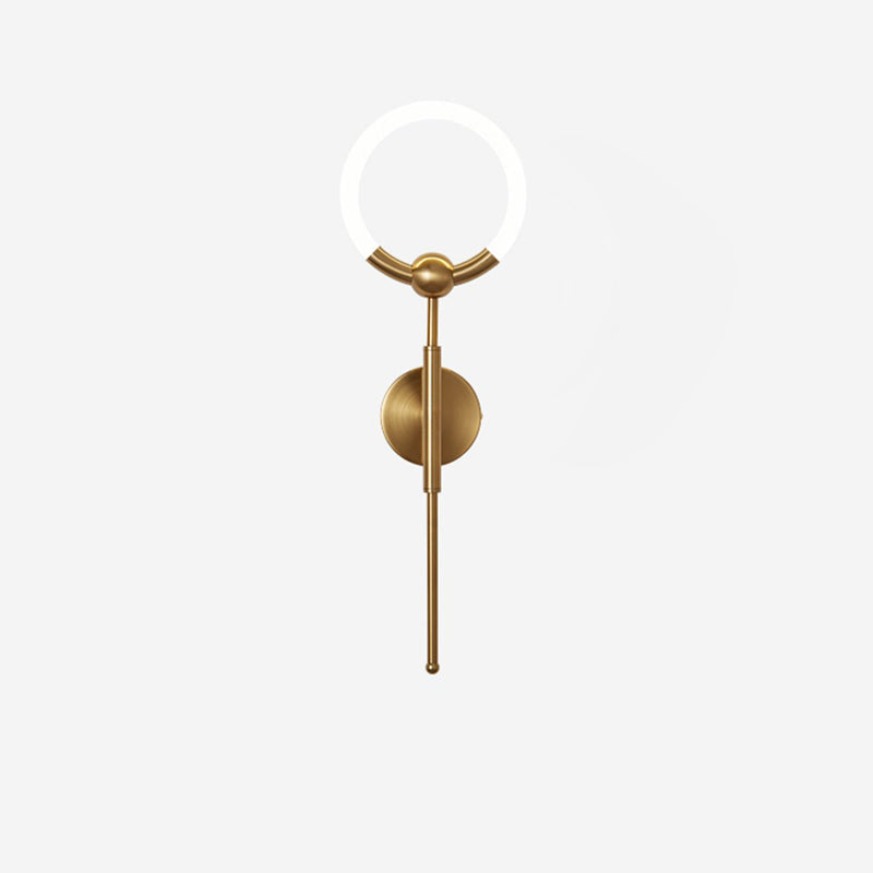 Nordic Round Circle Iron Acrylic LED Wall Sconce Lamp