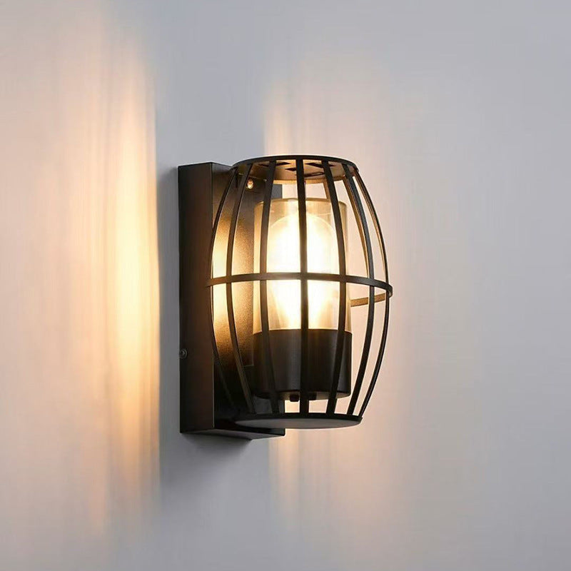 Simplicity Aluminum PC Cage Shape 1-Light Wall Sconce Lamp