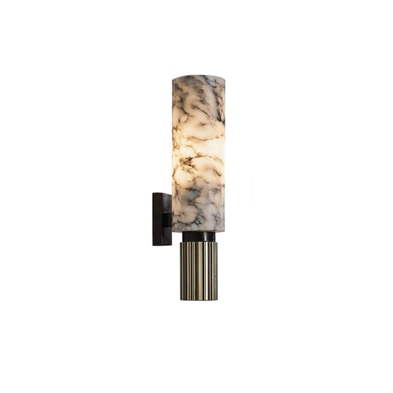Scandinavian Copper Stone Iron 1-Light Wall Sconce Lamp
